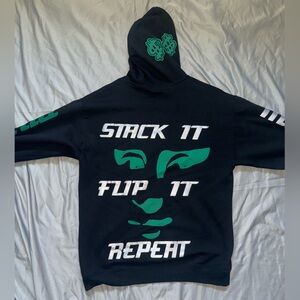 Stack It. Flip It Repeat Men's Streetwear Hoodie